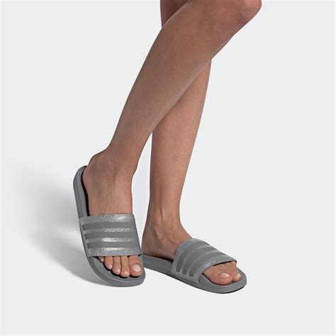 adidas adilette comfort pantolette schwarz silber|Adilette Comfort Slide .